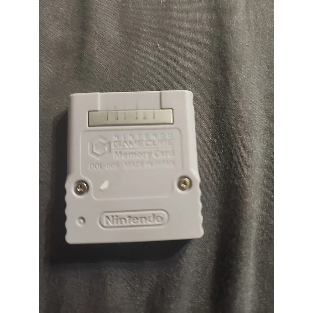 Official Nintendo‎ Gamecube Memory Card DOL-008 Gray Authentic OEM TESTED